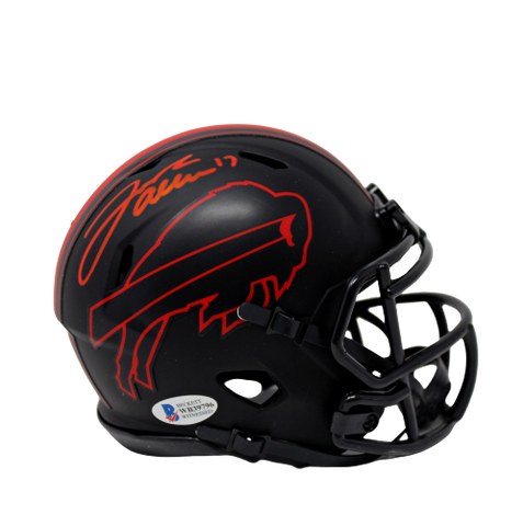 Josh Allen Buffalo Bills Signed Authentic Eclipse Mini Helmet Beckett BAS