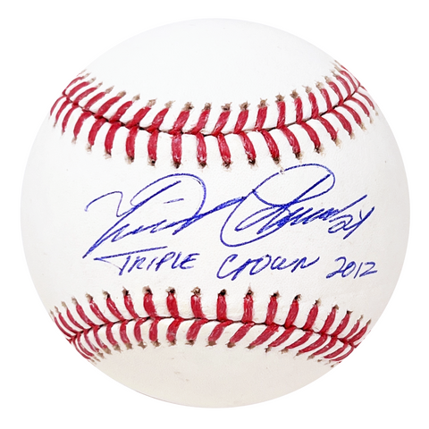 Miguel Cabrera Detroit Tigers Signed Triple Crown 2012 Insc OML Baseball BAS