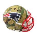 Rodney Harrison New England Patriots Signed Camo Mini Helmet Pats Alumni COA