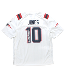 Mac Jones New England Patriots Signed White Nike Replica Game Jersey BAS