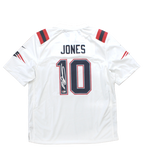Mac Jones New England Patriots Signed White Nike Replica Game Jersey BAS