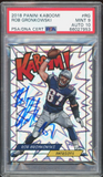 2018 Panini KABOOM! SSP #RG Rob Gronkowski Patriots On Card PSA 9/10 Auto MINT