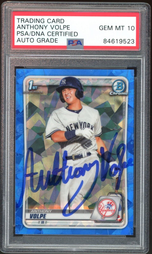 Anthony Volpe New York Yankees Autographed 2020 Bowman