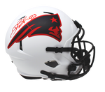 Deion Branch New England Patriots Signed FS Speed Lunar Replica Helmet Pats