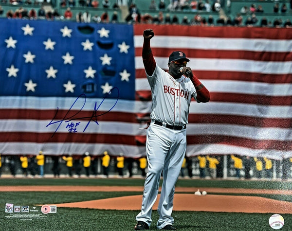 David Ortiz Signed LE Red Sox 16x20 Photo Inscribed HOF 22, 3X WS  Champs & Boston Strong (MLB, Fanatics & Ortiz)