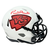 Patrick Mahomes Kansas City Chiefs Signed Riddell Lunar Mini Helmet BAS Beckett