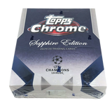 2019-20 Topps Chrome UEFA Champions Sapphire Factory Sealed Hobby Box Haaland RC