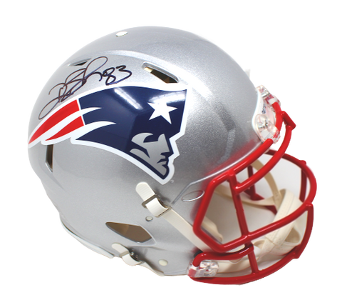 Deion Branch New England Patriots Signed Full Size Speed Authentic Helmet Pats