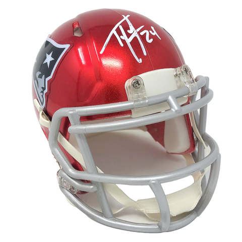 Ty Law New England Patriots Signed Riddell Flash Mini Helmet Pats Alumni