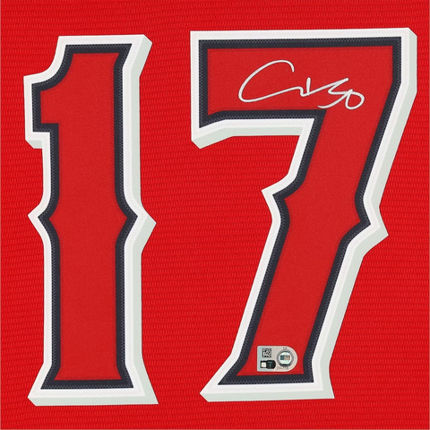Shohei Ohtani Los Angeles Angels Signed Red Nike Replica Jersey
