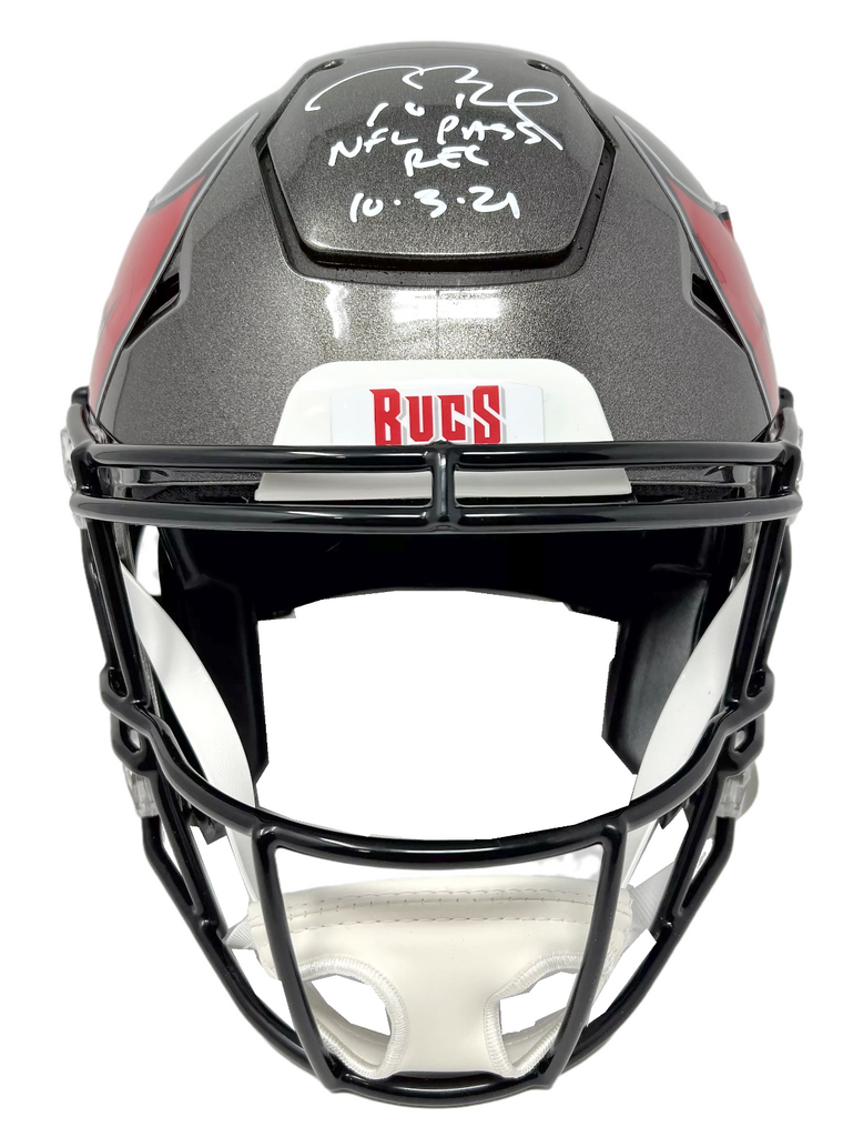 TOM BRADY Autographed Patriots / Buccaneers Authentic Speed Flex Helmet  FANATICS