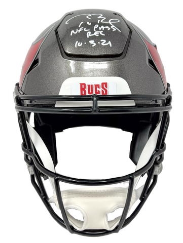 Tom Brady Buccaneers Signed NFL Pass Record Speed Flex Authentic Helme –  Diamond Legends Online