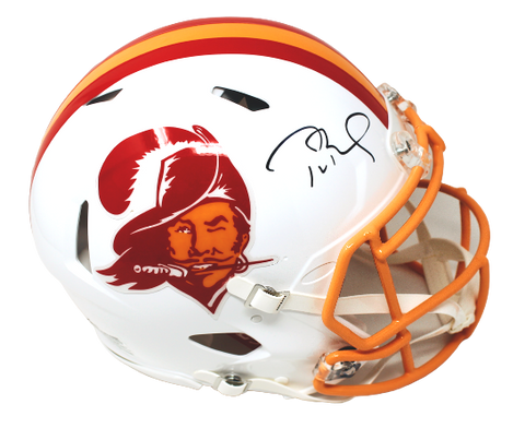 Tom Brady Tampa Bay Buccaneers Signed Throwback Speed Authentic Helmet Fanatics