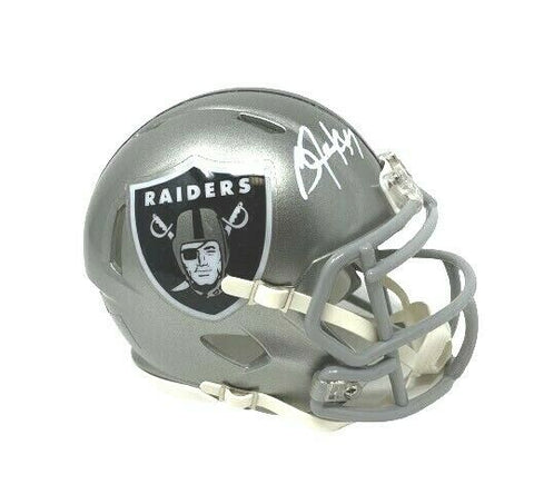 Bo Jackson Las Vegas Oakland Raiders Signed Riddell Flash Mini Helmet BAS