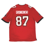 Rob Gronkowski Tampa Bay Buccaneers Signed Red Nike Replica Game Jersey JSA