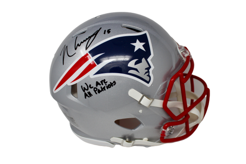 N'Keal Harry New England Patriots Signed Full Size Speed Authentic Helmet JSA