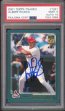 2001 Topps Traded #T247 Albert Pujols RC Rookie On Card PSA 9/10 Auto