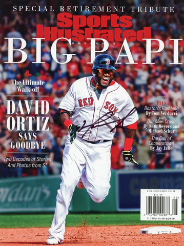 David Ortiz Boston Red Sox Signed Sports Illustrated Magazine BAS / Papi Holo