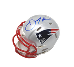 Julian Edelman New England Patriots Signed Riddell Speed Mini Helmet JSA