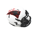 Richard Seymour New England Patriots Signed Lunar Mini Helmet Pats Alumni COA
