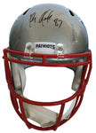 Rob Gronkowski New England Patriots Signed Autographed Replica Speed Helmet JSA