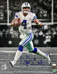 Dak Prescott Dallas Cowboys Signed Autographed Spotlight 16x20 Photo JSA