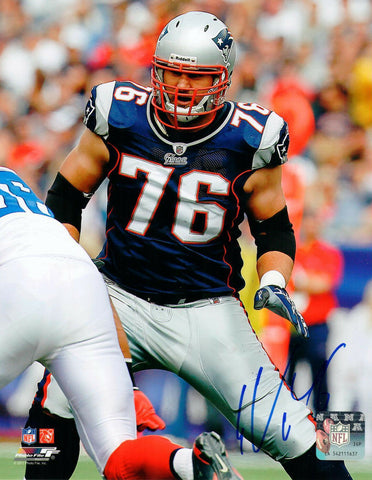 Sebastian Vollmer New England Patriots Signed Autographed 8x10 Photo