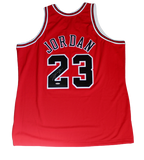 Michael Jordan Chicago Bulls Signed Authentic Mitchell & Ness Red Jersey UDA