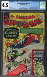 Amazing Spider-Man #14 1st GREEN GOBLIN Marvel 1964 White Pages CGC 4.5 VG+