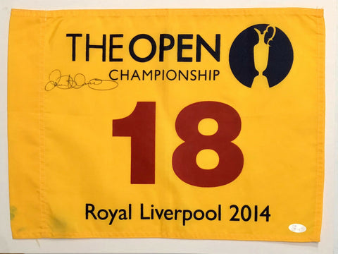 Rory McIlroy Signed Autographed 2014 British Open Flag JSA