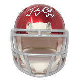 Tedy Bruschi New England Patriots Signed Riddell Flash Mini Helmet Pats Alumni