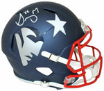 Sony Michel New England Patriots Signed Full Size Replica AMP Helmet JSA