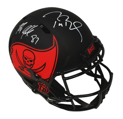 Tom Brady/Rob Gronkowski TB Buccaneers Signed Eclipse Authentic Helmet Fanatics