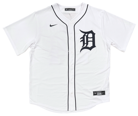 Men's Nike White Detroit Tigers Home Replica Team Jersey