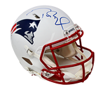 Tom Brady New England Patriots Signed Flat White Authentic Helmet Fanatics