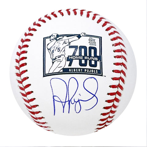Albert Pujols St. Louis Cardinals Signed 700th Home Run Logo OMLB Baseball BAS