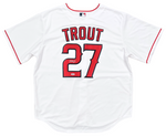 Mike Trout Los Angeles Angels Signed Authentic Nike White Jersey PSA