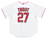 Mike Trout White Los Angeles Angels Autographed Nike Authentic