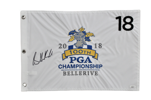 Brooks Koepka Signed Autograph 2018 PGA Championship 100th Bellerive Flag JSA