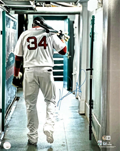 David Ortiz Boston Red Sox Signed Tunnel Walk 16x20 Photo BAS & Papi Hologram