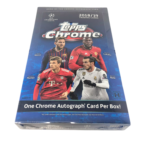 2018-19 Topps Chrome UEFA Champions League Factory Sealed Hobby Box Mbappe RC?