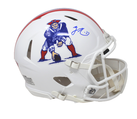 Rodney Harrison New England Patriots Signed FS Speed Authentic Throwback Helmet