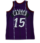 Vince Carter Toronto Raptors Signed True Authentic Mitchell & Ness Jersey BAS