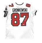 Rob Gronkowski Tampa Bay Buccaneers Signed Authentic White Nike Elite Jersey JSA