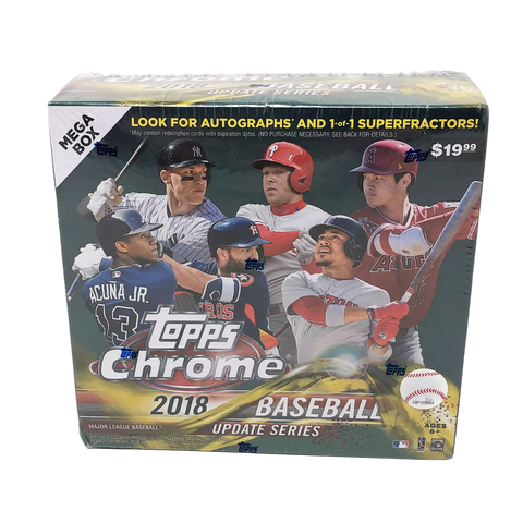 2018 Topps Chrome Update Baseball Factory Sealed Mega Box Acuna/Juan Soto RC?