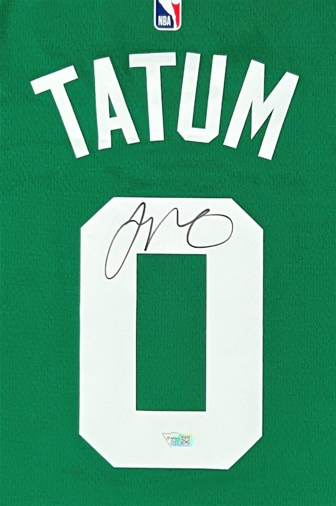 Jayson Tatum Boston Celtics Fanatics Authentic Autographed Nike Green  Swingman Jersey