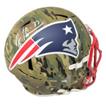 Rodney Harrison New England Patriots Signed Signed FS Speed Camo Rep Helmet Pats