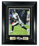 Lamar Jackson Baltimore Ravens Signed 16x20 Matted & Framed Photo JSA