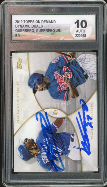 2019 Topps On Demand Vladimir Guerrero Sr. & Jr. PSA 10/10 Dual RC Aut –  Diamond Legends Online