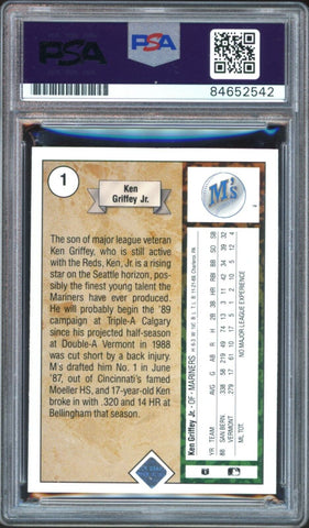 1989 Upper Deck Baseball #1 Ken Griffey Jr Rookie Card at 's Sports  Collectibles Store